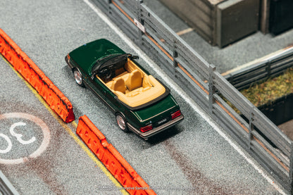 PRE-ORDER Tarmac Works Saab 900 Turbo Convertible Chance of Chase Car, 1:64 Scale (Green)