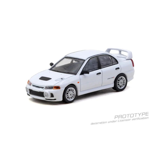 *PRE-ORDER* Mitsubishi Lancer RS Evolution IV (White) Chance of Chase Car, 1:64 Scale collectible diecast model at Poketwheels