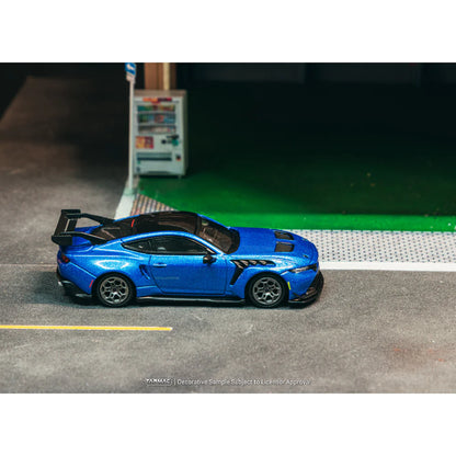 PRE-ORDER Tarmac Works Ford Mustang GTD Chance of Chase Car, 1:64 Scale (Blue)