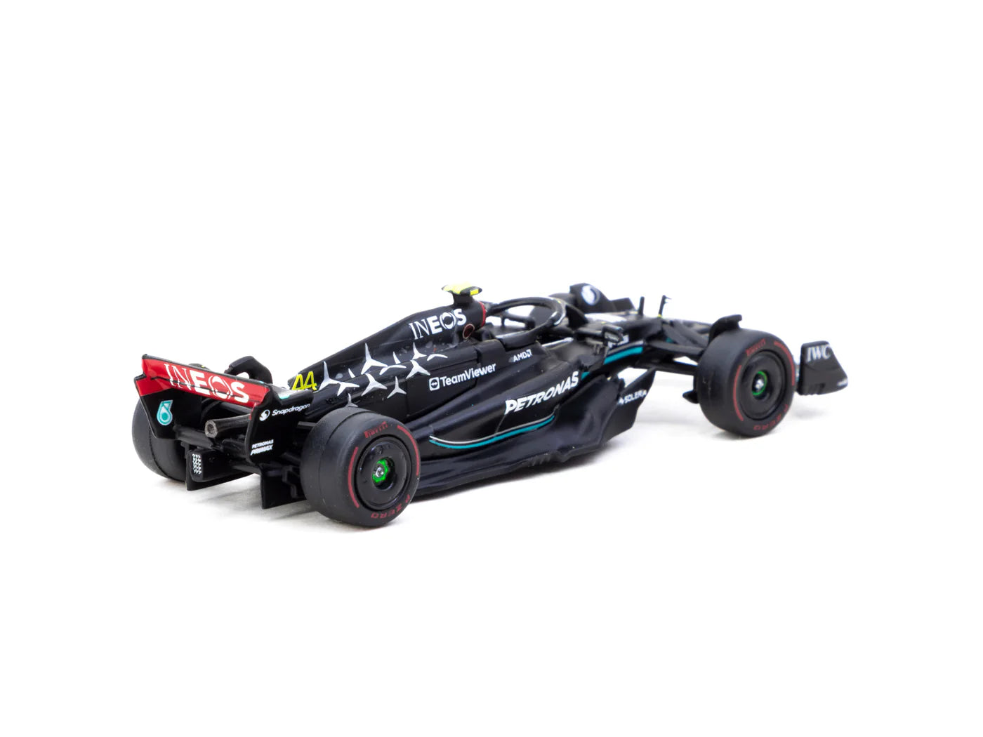 Tarmac Works X iXO Models GLOBAL64 Mercedes-AMG F1 W14 E Performance Hungarian GP 2023 Pole Position Lewis Hamilton 1:64 Diecast