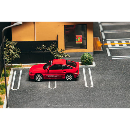 PRE-ORDER | Honda Ballade Sports MUGEN CR-X PRO (Chance of Chase Car) 1:64 Scale (Red) by Tarmac Works