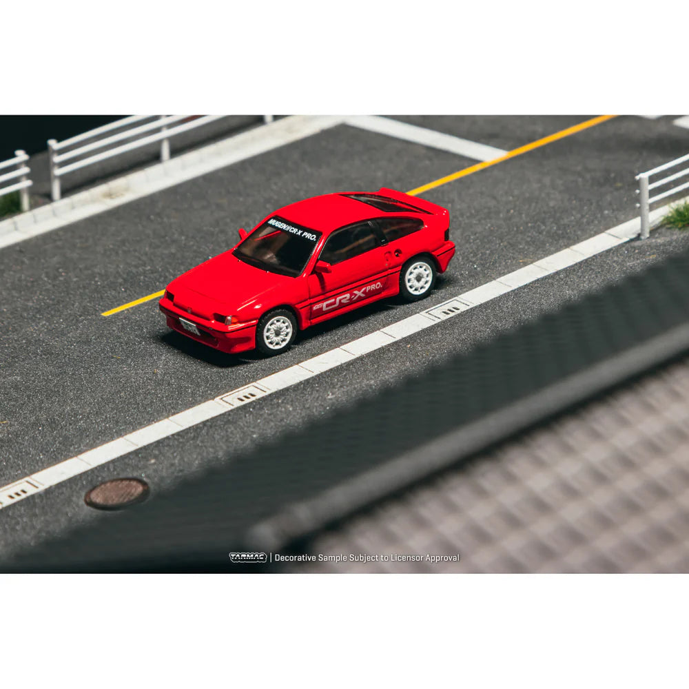 PRE-ORDER | Honda Ballade Sports MUGEN CR-X PRO (Chance of Chase Car) 1:64 Scale (Red) by Tarmac Works