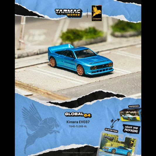 *PRE-ORDER* Kimera EVO37, 1:64 Scale (Blue) collectible diecast model at Poketwheels