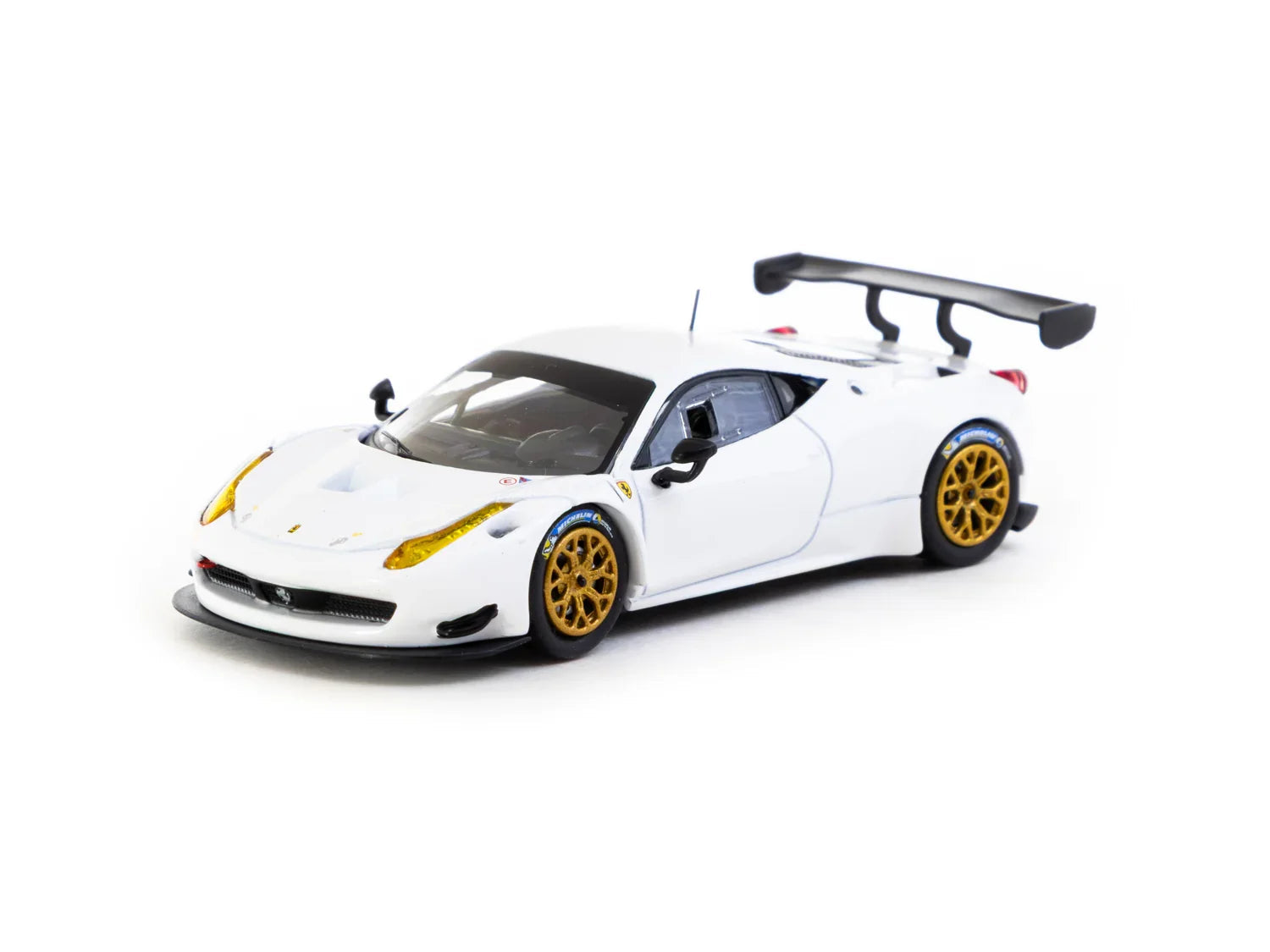 Premium scale diecast model car  – Ferrari 458 Italia GT3 - Road64, 1:64 Scale (White) Collectible