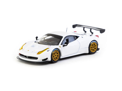 Premium scale diecast model car  – Ferrari 458 Italia GT3 - Road64, 1:64 Scale (White) Collectible