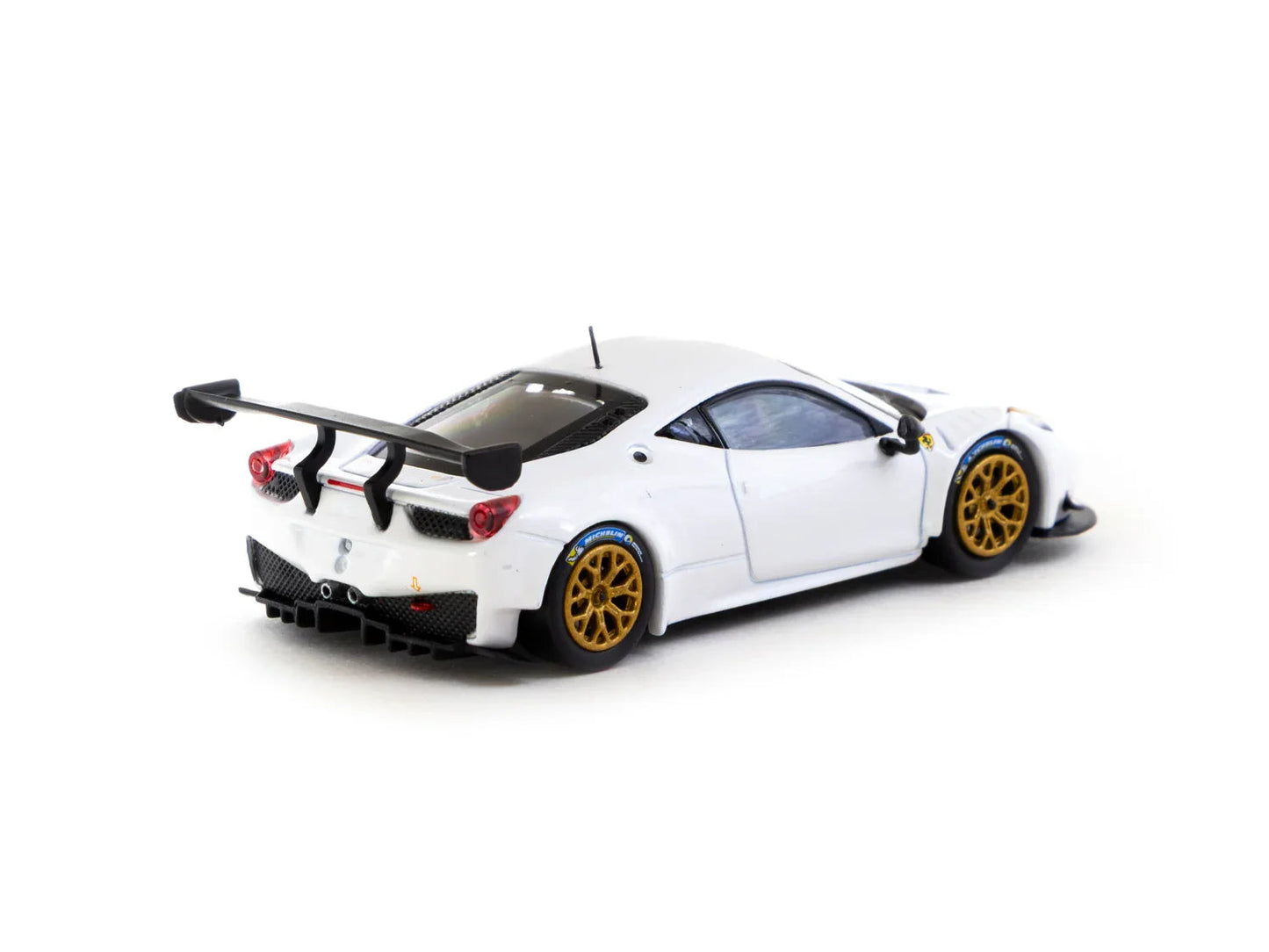 Premium scale diecast model car  – Ferrari 458 Italia GT3 - Road64, 1:64 Scale (White) Collectible