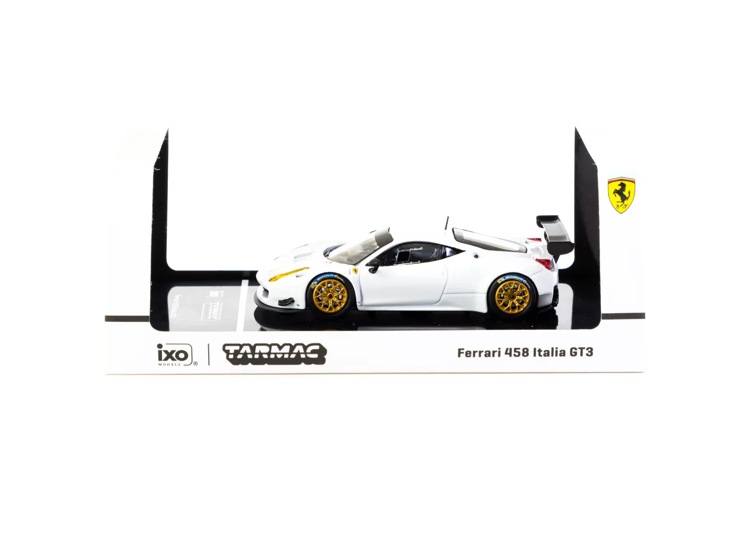 Premium scale diecast model car  – Ferrari 458 Italia GT3 - Road64, 1:64 Scale (White) Collectible