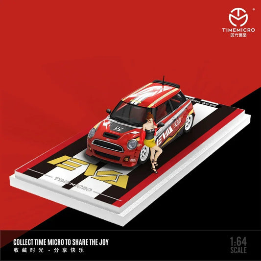Mini Cooper - Red EVA No. 2 Figure Edition, 1:64 Scale collectible diecast model at Poketwheels