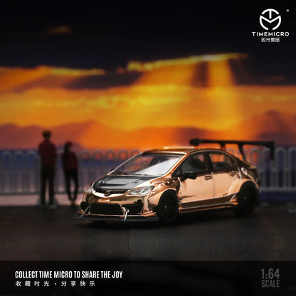 PRE-ORDER | Honda Civic Explosive Modification 1:64 Scale (Rose Gold) by Time Micro