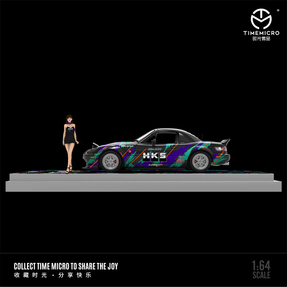 PRE-ORDER | Mazda MX-5 HKS Figure Edition 1:64 Scale by Time Micro