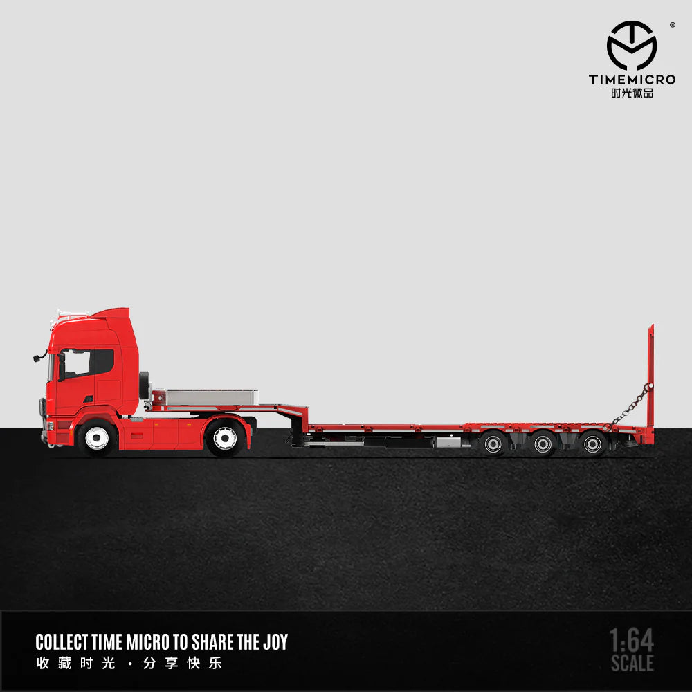 PRE-ORDER | Scania Trailer Transporter 1:64 Scale (Red) by Time Micro