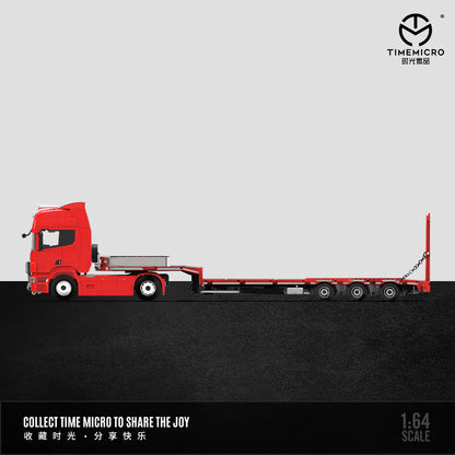 PRE-ORDER | Scania Trailer Transporter 1:64 Scale (Red) by Time Micro