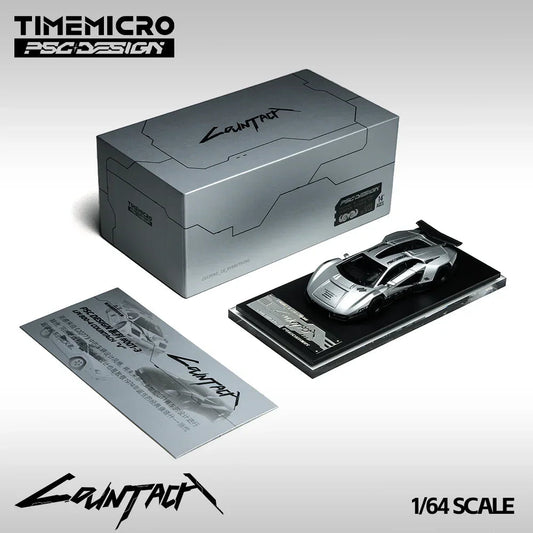 Lamborghini Contache V-Matte Silver Grey Exhibition Edition(Limited to 999), 1:64 Scale collectible diecast model at Poketwheels