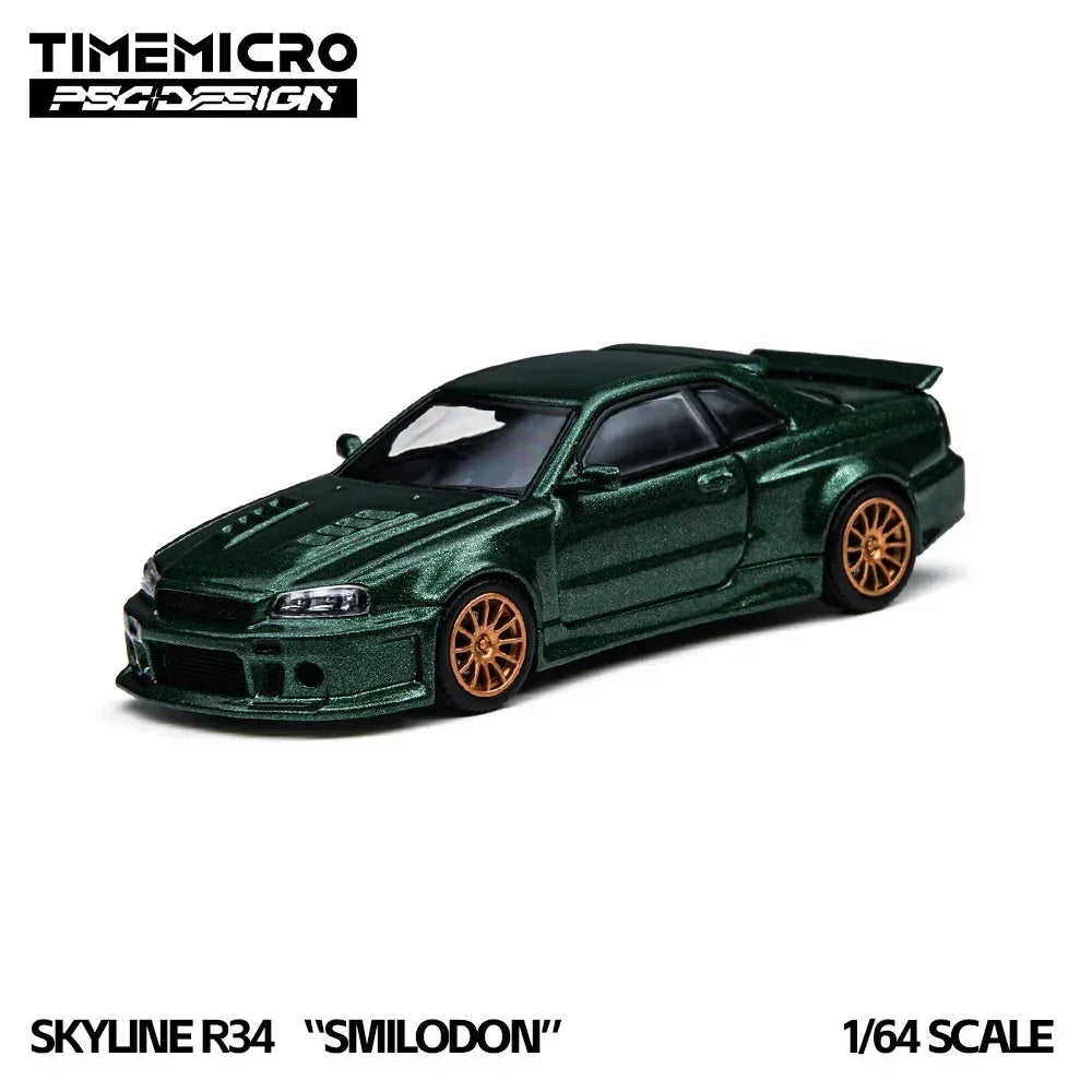 R34 Smilodon, 1:64 Scale (Dark Green) collectible diecast model at Poketwheels