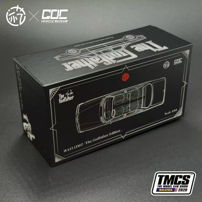 GOC | Mercedes Benz W123 LIMO - The Godfather Edition, 1:64 Scale (Black)