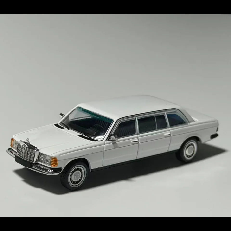 Mercedes Benz W123, 1:64 Scale (White) collectible diecast model at Poketwheels