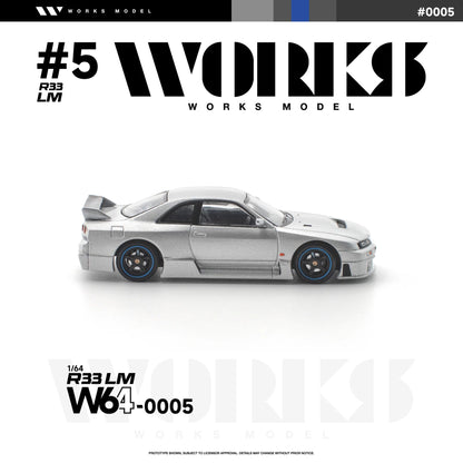 PRE-ORDER Works Model R33 LM, 1:64 Scale (Silver)