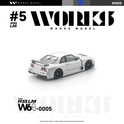 PRE-ORDER Works Model R33 LM, 1:64 Scale (Silver)