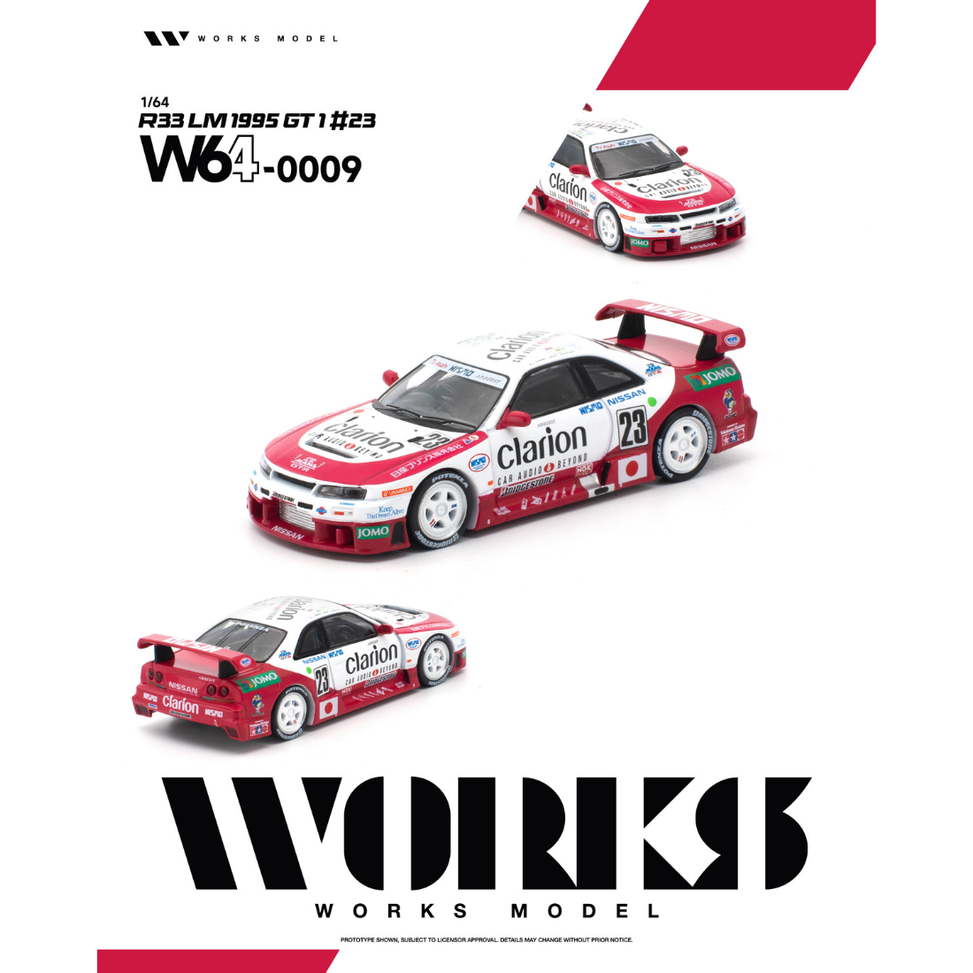 *PRE-ORDER* R33 LM 1995 GT1 #23, 1:64 Scale collectible diecast model at Poketwheels