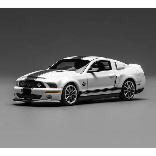 Ford Mustang Shelby GT500 Super Snake 2007, 1:64 Scale (White) collectible diecast model at Poketwheels