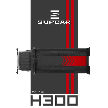 PRE-ORDER | Advan H300 Flatbed Transport Trailer 1:64 Scale (Red) by Time Micro
