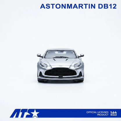 PRE-ORDER | Aston Martin DB12 1:64 Scale (Lightning Silver) by Time Micro