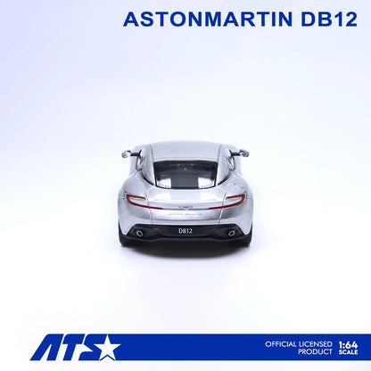PRE-ORDER | Aston Martin DB12 1:64 Scale (Lightning Silver) by Time Micro