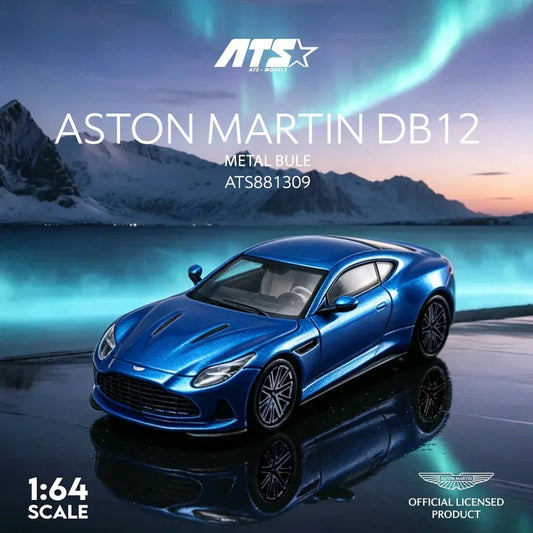 *PRE-ORDER* Aston Martin DB12 (Blue), 1:64 Scale collectible diecast model at Poketwheels
