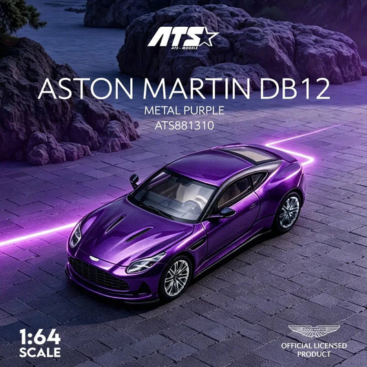 *PRE-ORDER* Aston Martin DB12 (Purple), 1:64 Scale collectible diecast model at Poketwheels