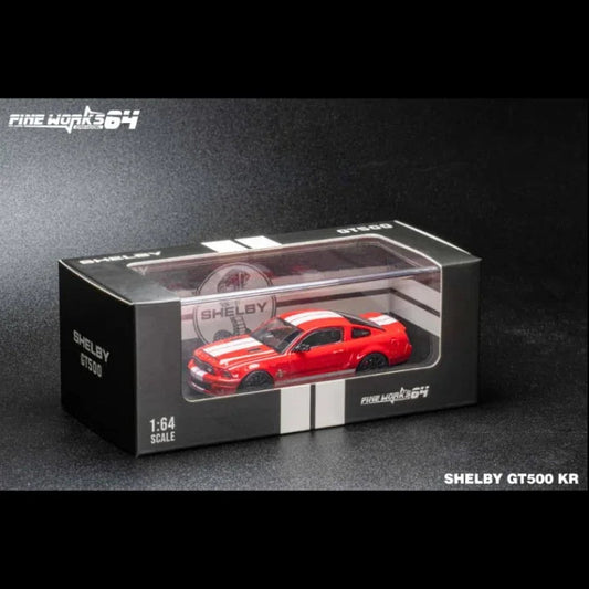 *PRE-ORDER* Ford GT500 KR (2008) Pearl White (Limited to 999pcs), 1:64 Scale (Red) collectible diecast model at Poketwheels