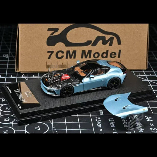 Ferrari 12 Cilindri Coupe (Azzurro California Blue), 1:64 Scale collectible diecast model at Poketwheels