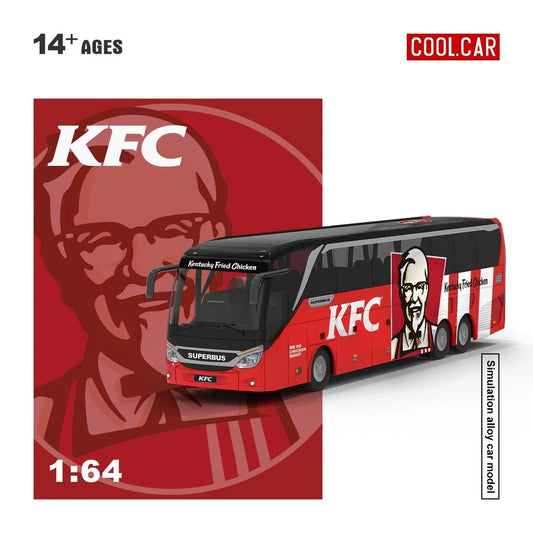 *PRE-ORDER* CC 1:64 Luxury Bus - Crazy Thursday (KFC Bus), 1:64 Scale collectible diecast model at Poketwheels