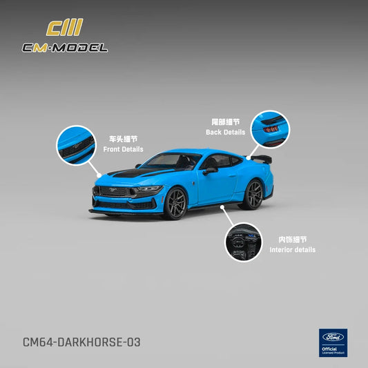 *PRE-ORDER* Ford Darkhorse Grabber Blue with Black Roof Stripes, 1:64 Scale collectible diecast model at Poketwheels