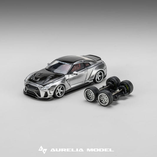 *PRE-ORDER* Darwin PRO R35 Lifetime Modified, 1:64 Scale (Liquid Metallic Silver) collectible diecast model at Poketwheels