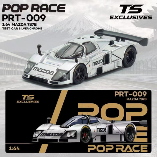 *PRE-ORDER* Mazda 787B - Chrome Silver Test (Chance of Chase Car), 1:64 Scale collectible diecast model at Poketwheels