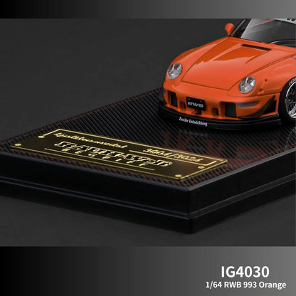Ignition Model RWB 993 Orange Metallic 1:64 Scale Diecast Model