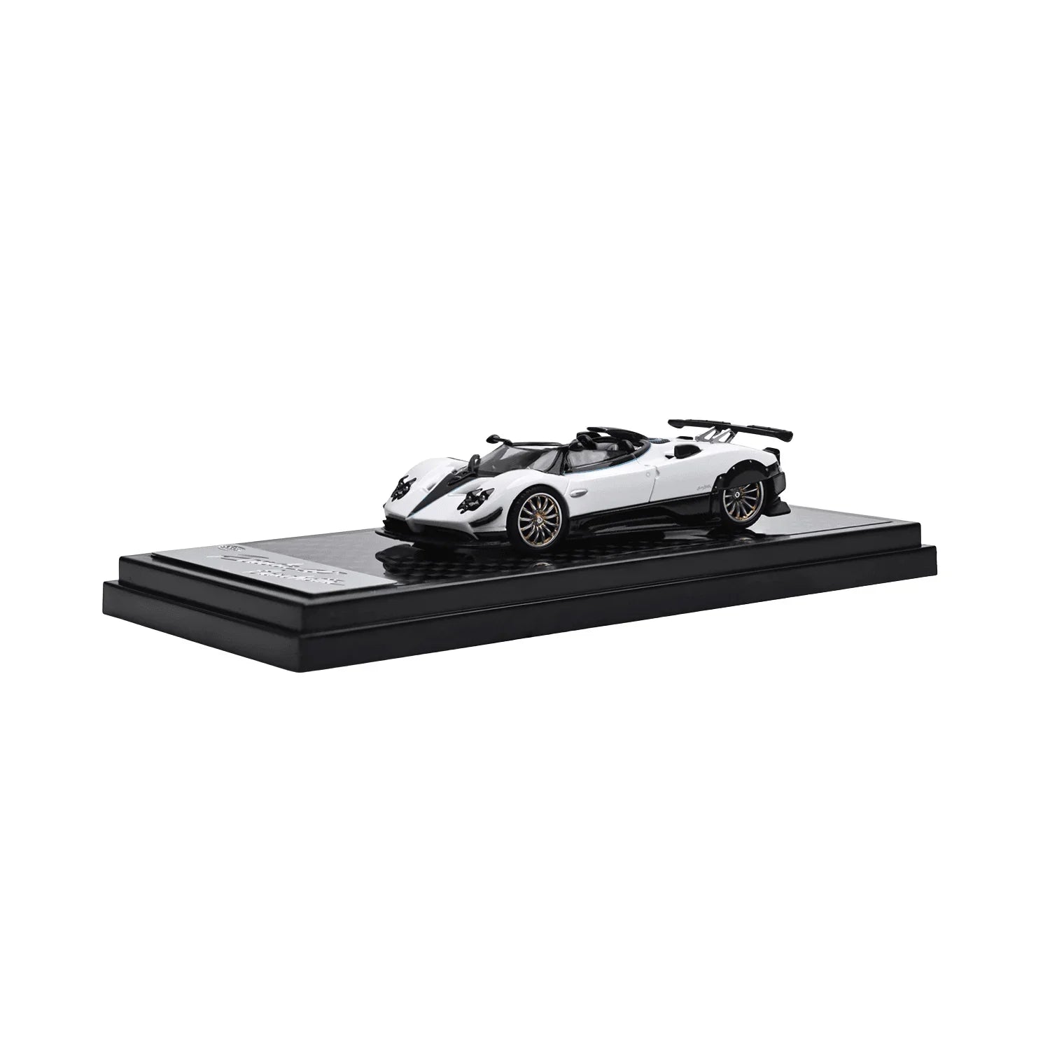 Premium scale diecast model car  – Pagani Zonda HP Barchetta, 1:64 Scale (White) Collectible