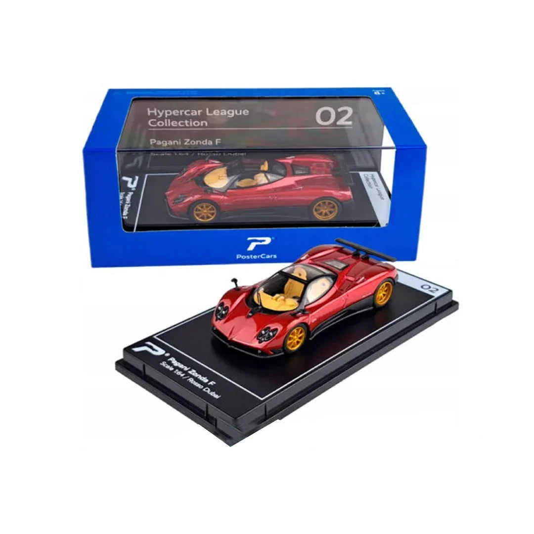 Premium scale diecast model car  – Pagani Zonda F, 1:64 Scale (Red) Collectible