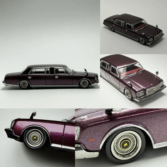 Toyota Century VG45 Limousine (Stretch Limousine) G40 Series (VG45), 1:64 Scale (Metallic Purple) collectible diecast model at Poketwheels
