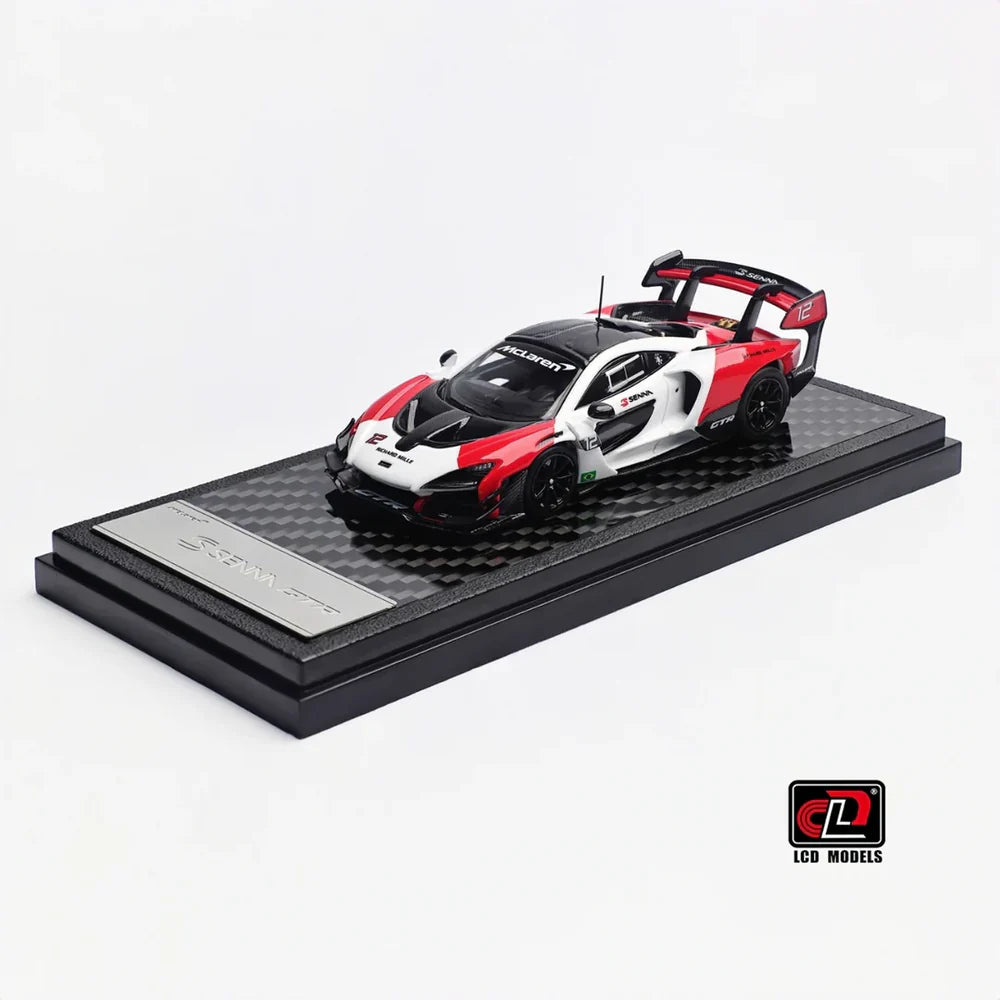 LCD McLaren Senna GTR Red & White 1:64 Scale Diecast Model