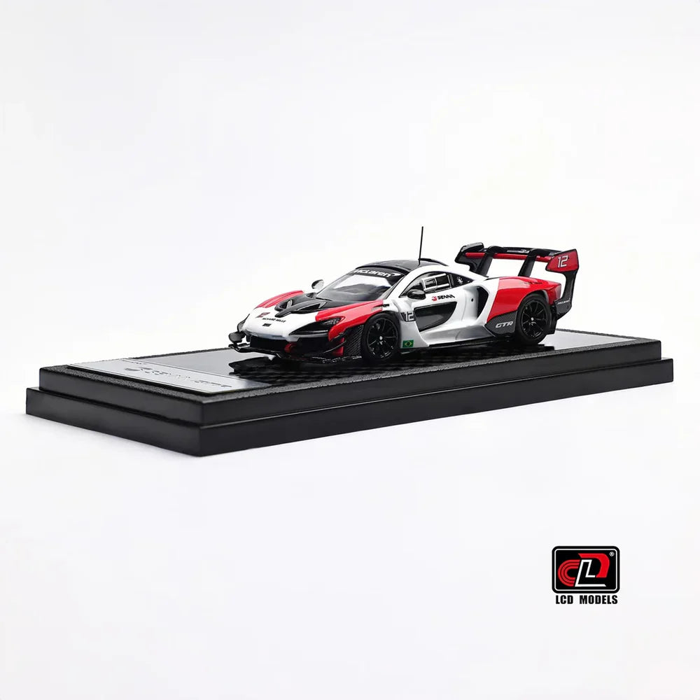 LCD McLaren Senna GTR Red & White 1:64 Scale Diecast Model