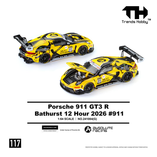 Premium scale diecast model car  – *PRE-ORDER* Porsche 911 GT3 R B12H 911 2026, 1:64 Scale Collectible
