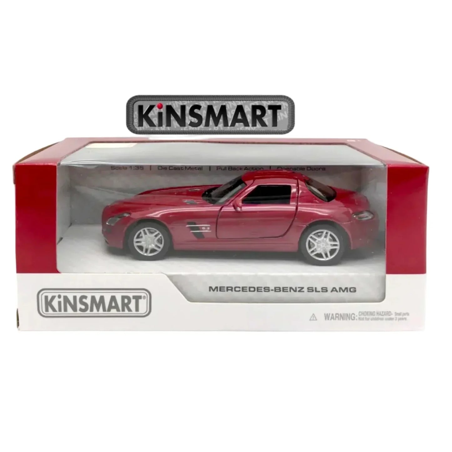 Kinsmart Mercedes-Benz SLS AMG 1:36 Scale Diecast Model (Red)