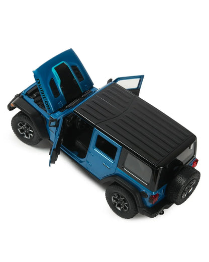 Rastar Jeep Wrangler Rubicon 4xe Blue 1:24 Scale Diecast Model
