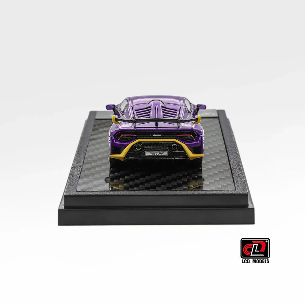LCD Lamborghini Huracán STO 1:64 Scale Diecast Model – Purple