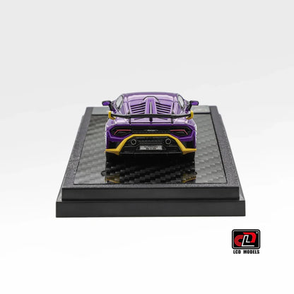 LCD Lamborghini Huracán STO 1:64 Scale Diecast Model – Purple