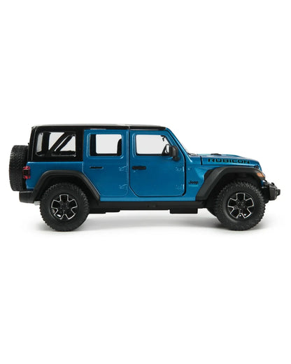 Rastar Jeep Wrangler Rubicon 4xe Blue 1:24 Scale Diecast Model