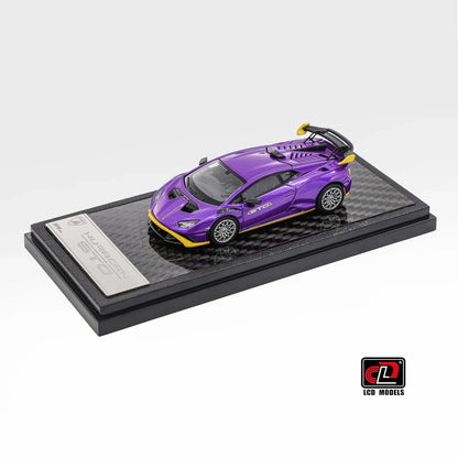 LCD Lamborghini Huracán STO 1:64 Scale Diecast Model – Purple