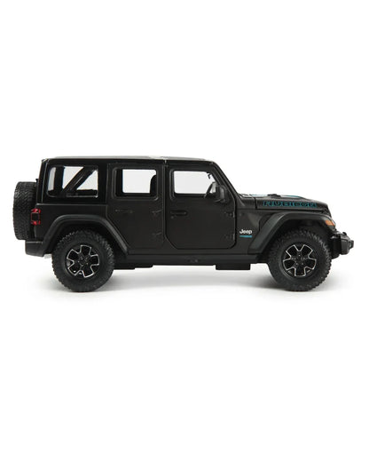 Rastar Jeep Wrangler Rubicon 4xe Black 1:24 Scale Diecast Model