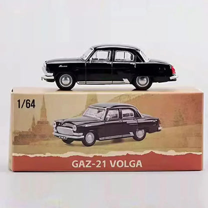 Perka GAZ-21 Volga Black 1:64 Scale Diecast Model